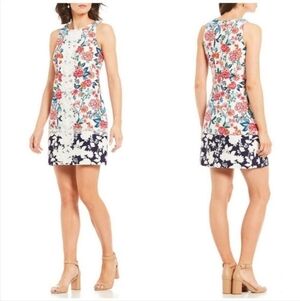 Eliza J Floral Sleeveless Shift Dress Size 8